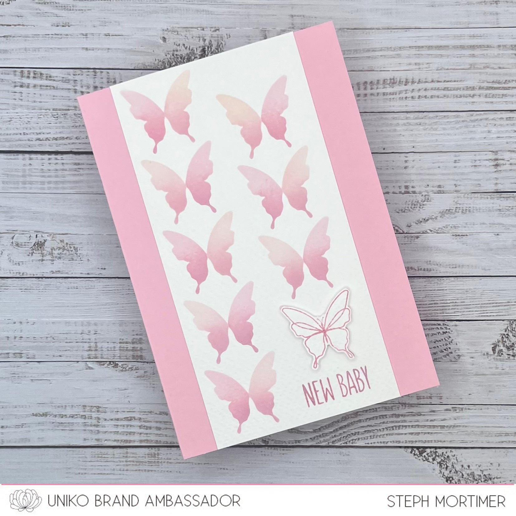 Stencil - Ink & Flip Butterfly Pattern