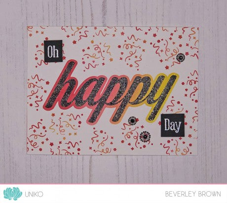 BIG & BOLD - Happy Clear Stamp Set & Die Bundle