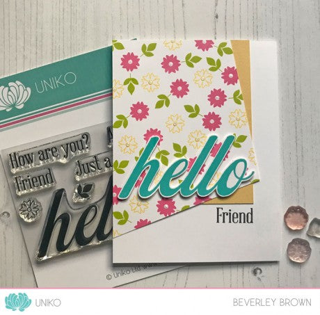 BIG & BOLD - Hello Clear Stamps