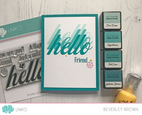 BIG & BOLD - Hello Clear Stamps