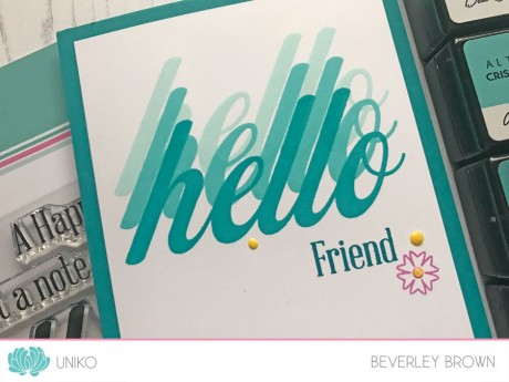 BIG & BOLD - Hello Clear Stamps
