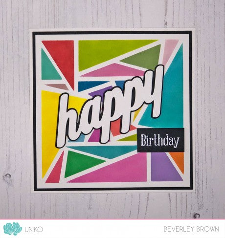 Stencil - Abstract Triangles