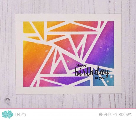 Stencil - Abstract Triangles