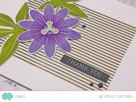 Passiflora Clear Stamp Set & Die Bundle