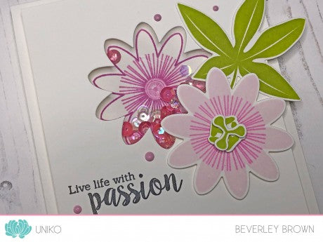 Passiflora Clear Stamp Set & Die Bundle