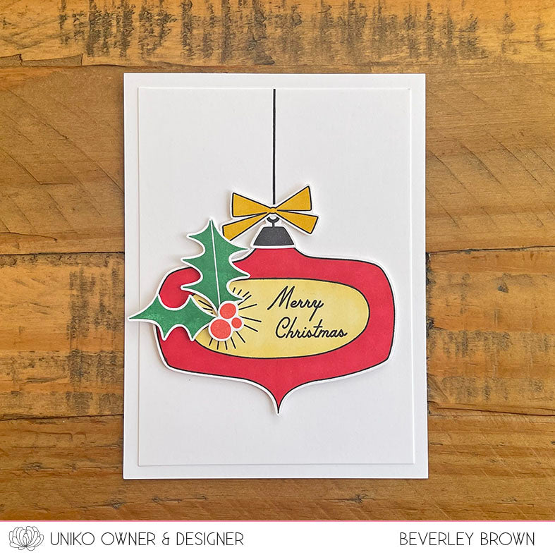 Mid Century Modern Baubles Clear Stamps