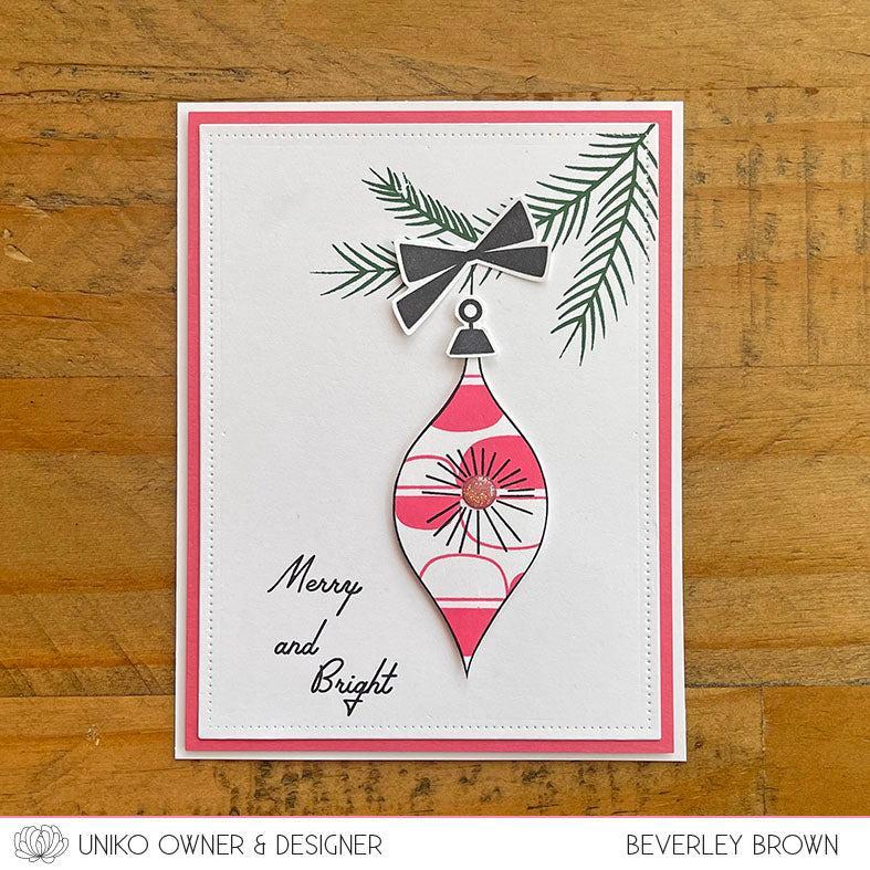 Mid Century Modern Baubles Clear Stamps