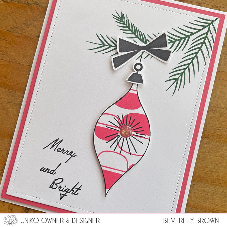 Mid Century Modern Baubles Clear Stamps