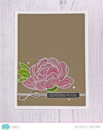Pure Florals: Peony Clear Stamp Set