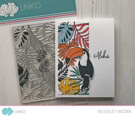 Large Background Tropical Paradise Clear Stamp