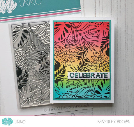 Large Background Tropical Paradise Clear Stamp