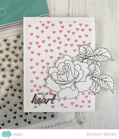 Pure Florals: Rose - Clear Stamp Set