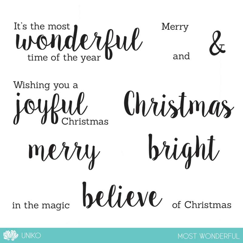 Most Wonderful Clear Stamp Set