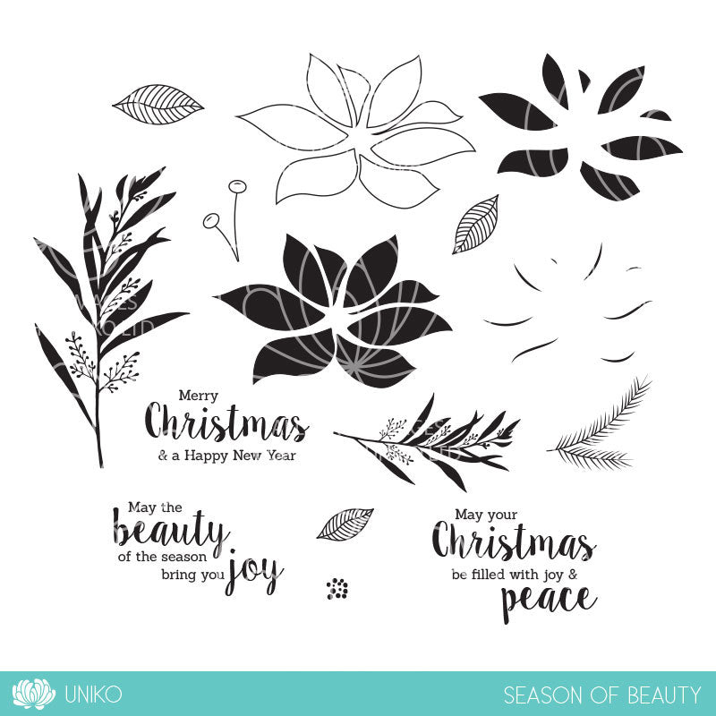 Season Of Beauty Clear Stamp Set