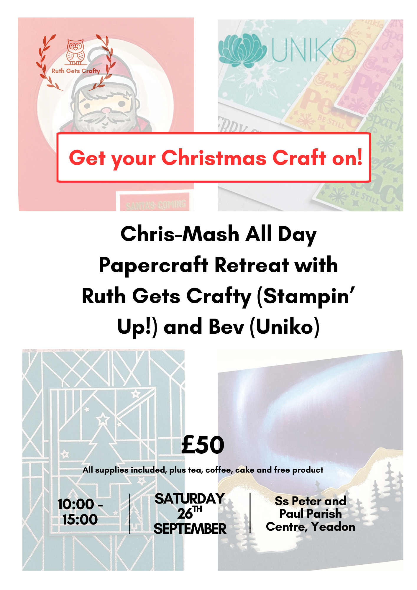 Stampin’ Up! & Uniko Chris-Mash! In Person Workshop