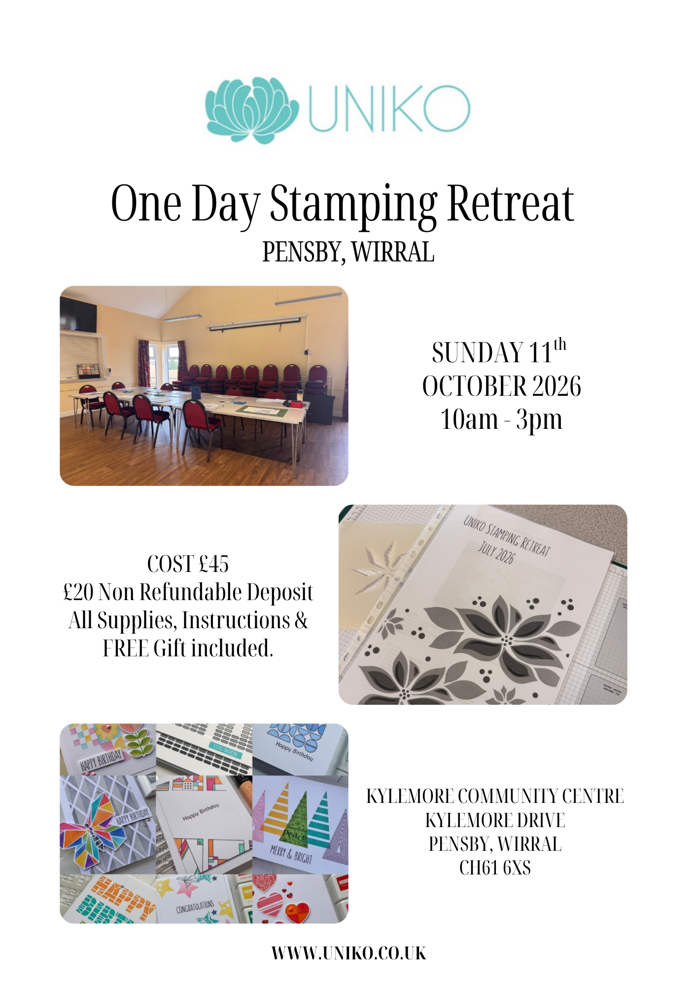 Uniko One Day Stamping Retreat - Wirral