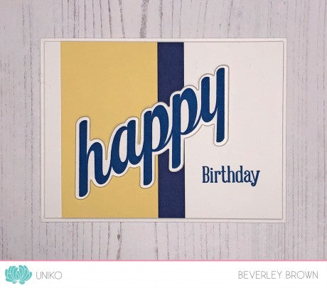 BIG & BOLD - Happy Clear Stamp Set & Die Bundle