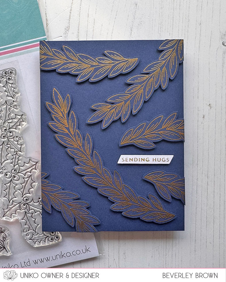 Background Builders Winter Garlands Clear Stamps