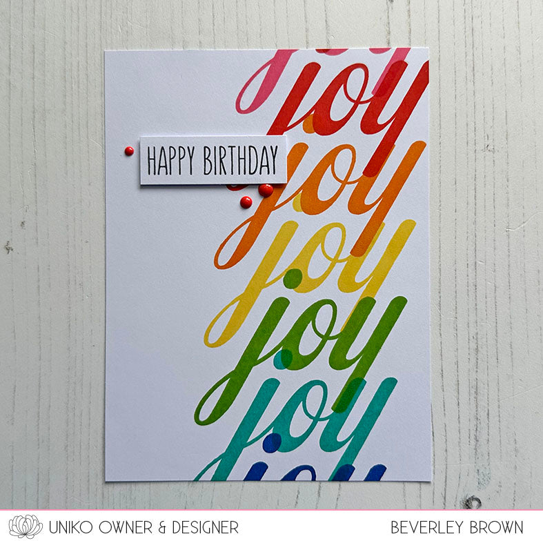BIG & BOLD - Joy Clear Stamp Set