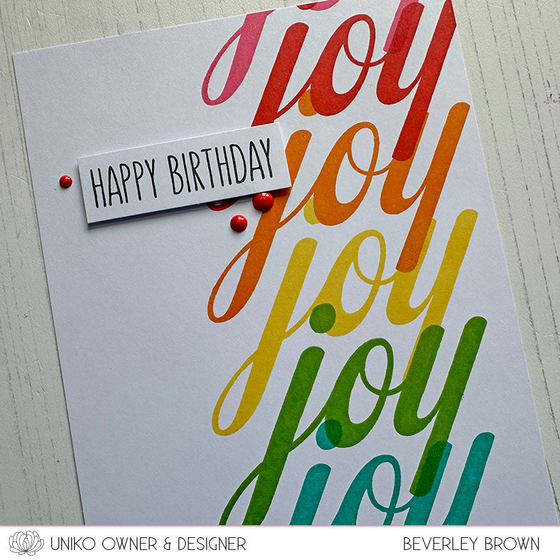 BIG & BOLD - Joy Clear Stamp Set