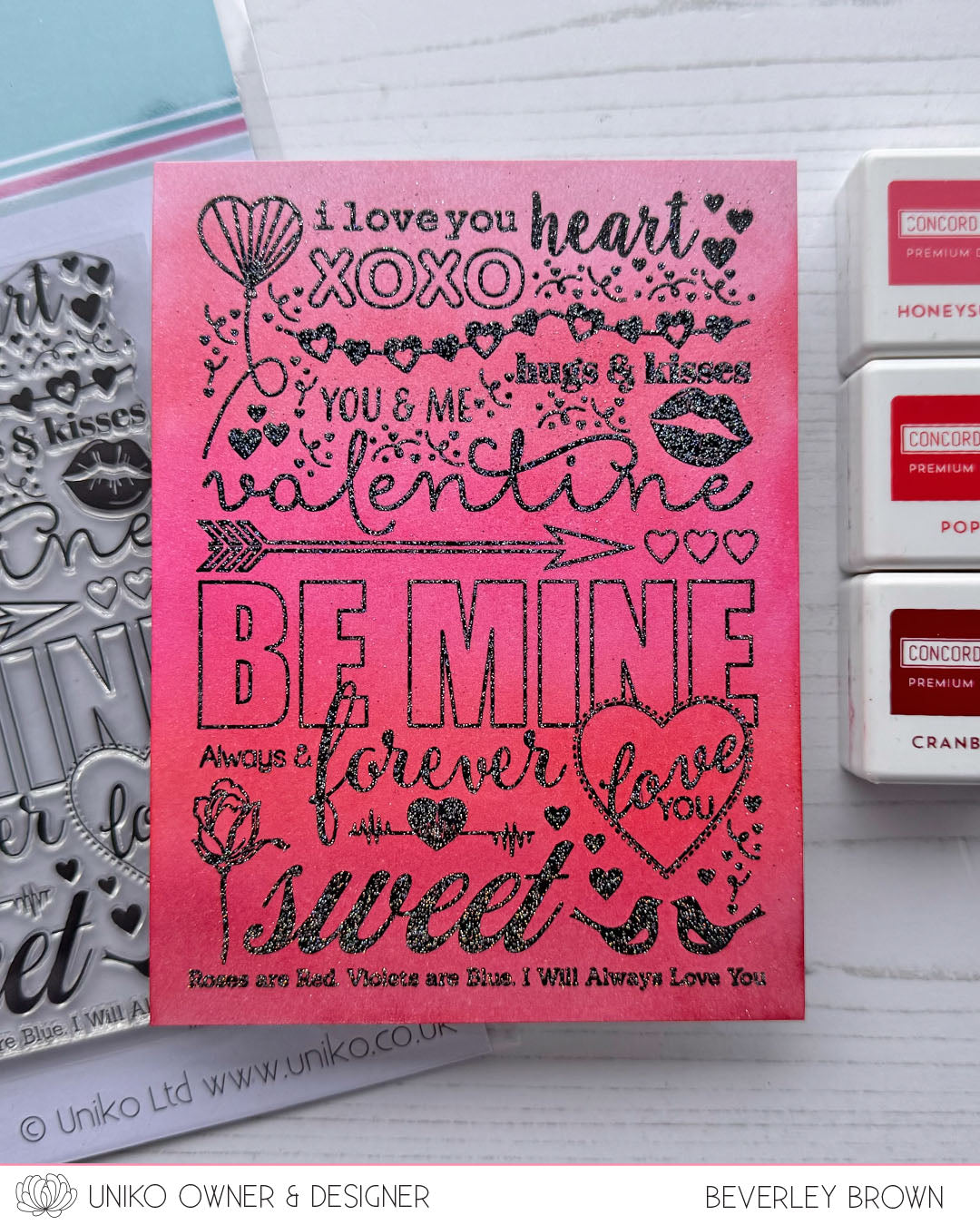 Block Party Love Clear Stamp