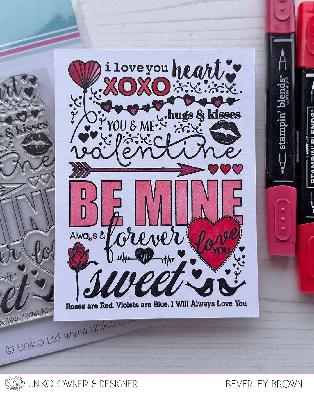 Block Party Love Clear Stamp