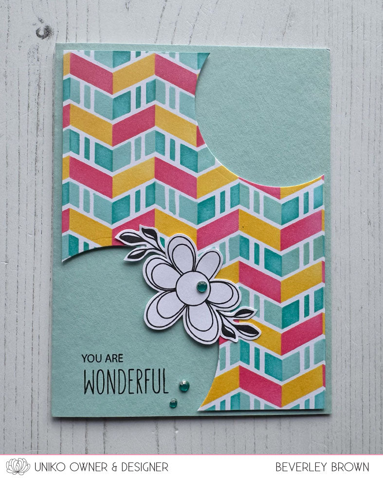 Stencil - Ink & Flip Chevron Duo