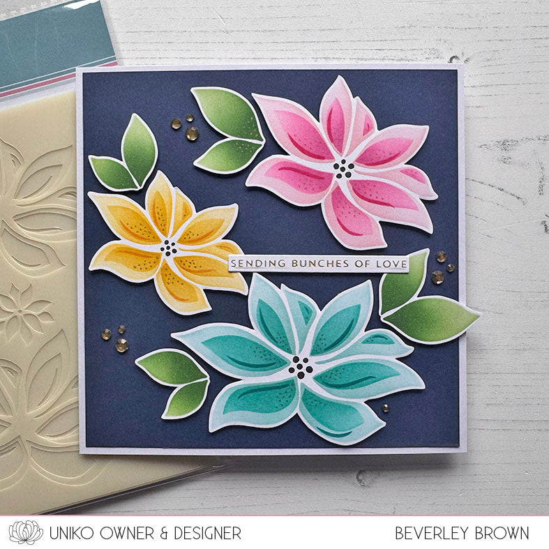 Stencil - Layering Modern Poinsettias