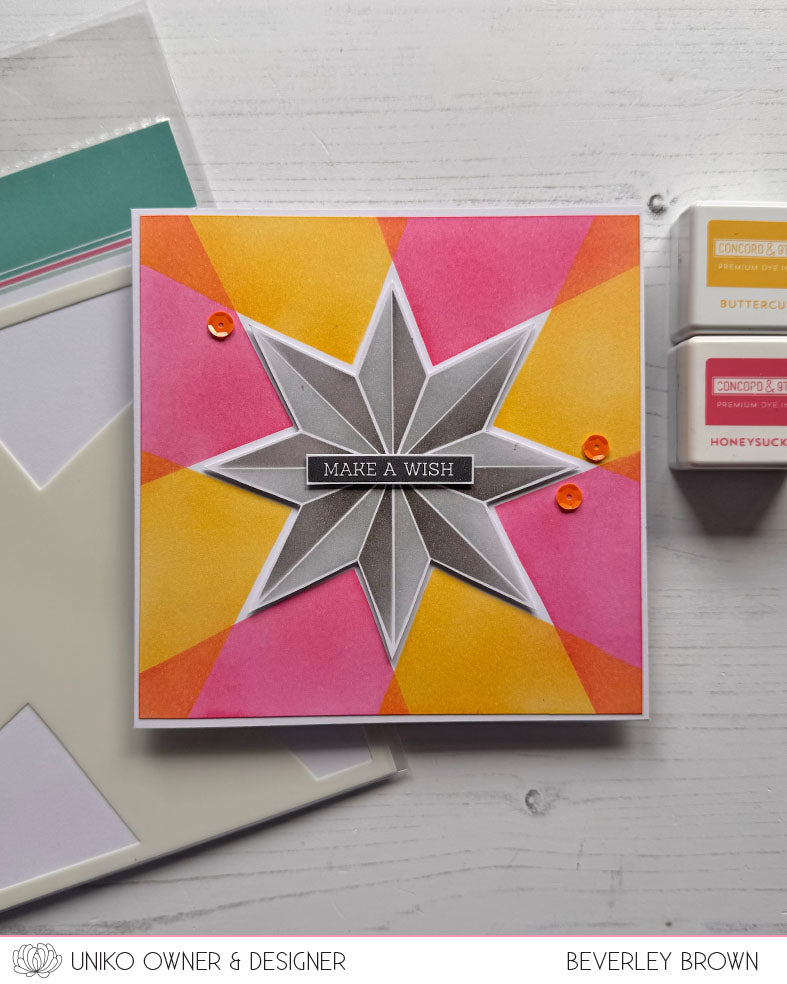 Stencil - Ink & Flip Christmas Star, Star