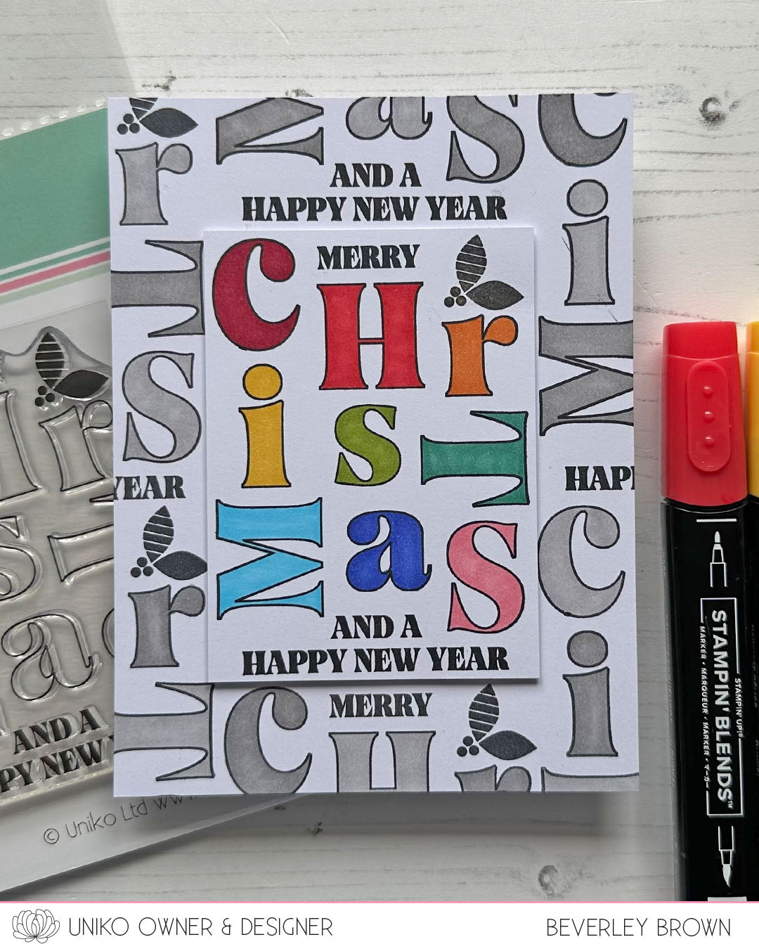 Background Blocks Merry Christmas Scramble