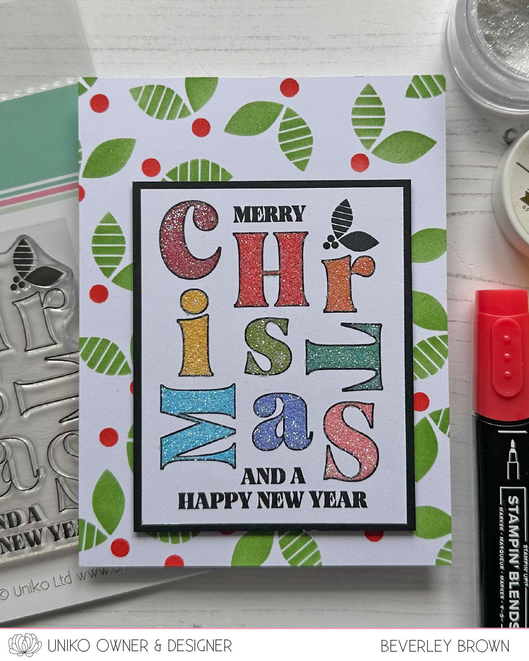 Background Blocks Merry Christmas Scramble