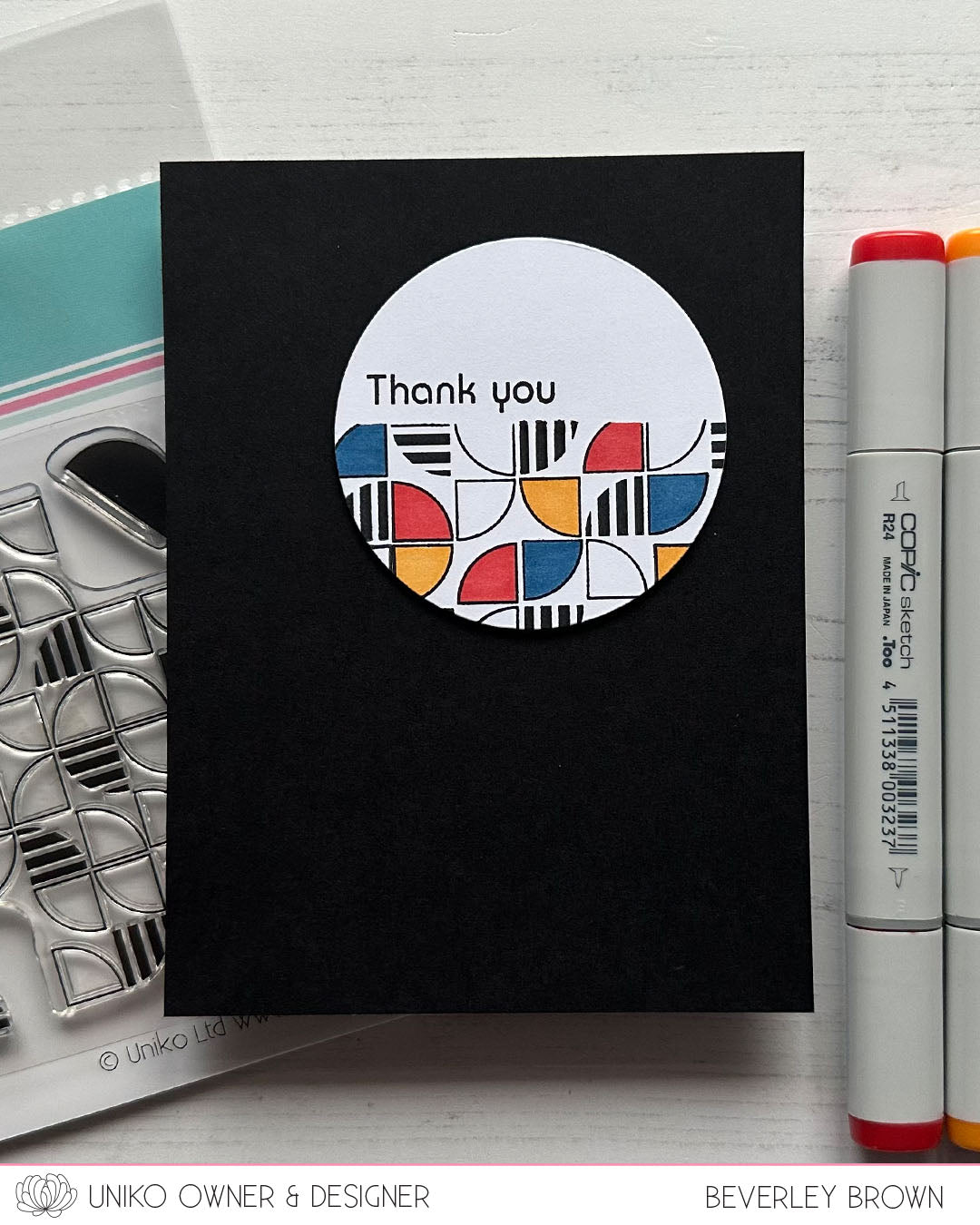 Background Blocks MOD Circle Builder Clear Stamp