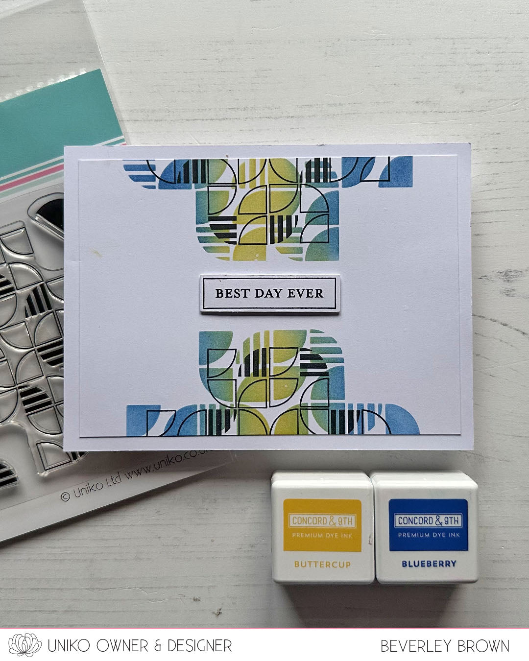 Background Blocks MOD Circle Builder Clear Stamp