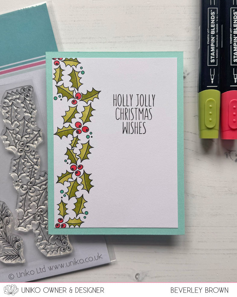 Background Builders Winter Garlands Clear Stamps
