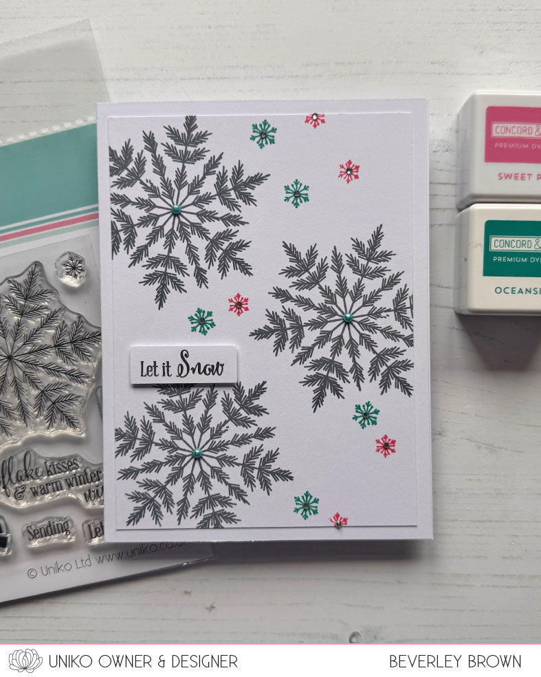 Rustic Snowflake Clear Stamp Set