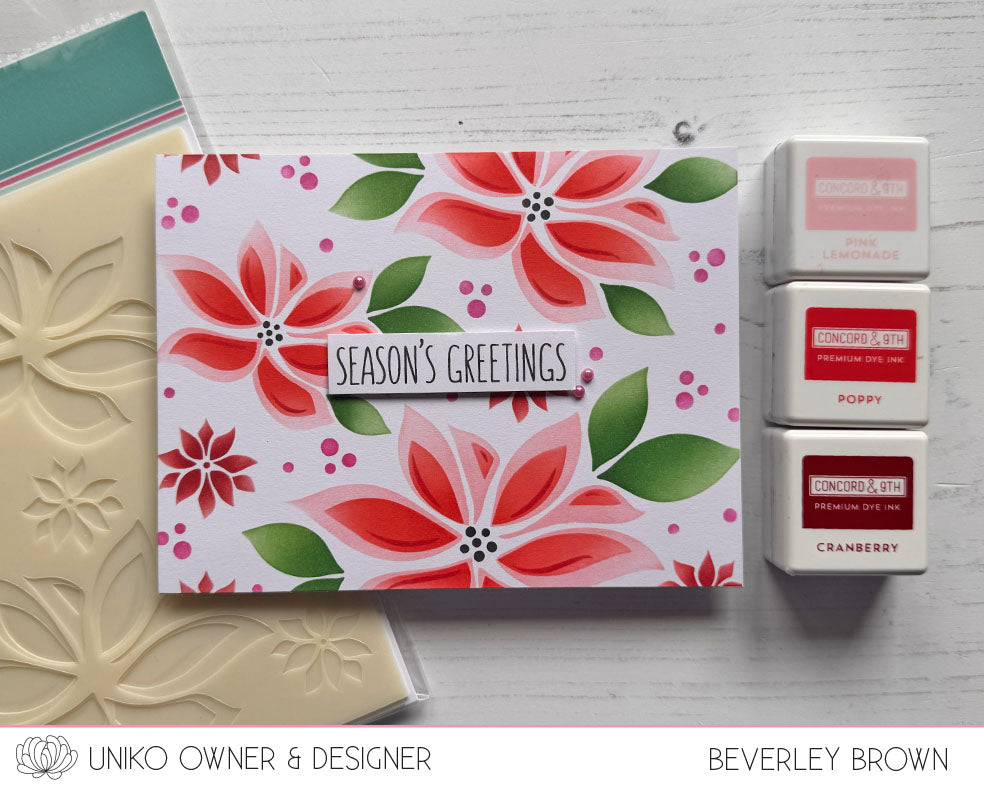 Stencil - Layering Modern Poinsettias