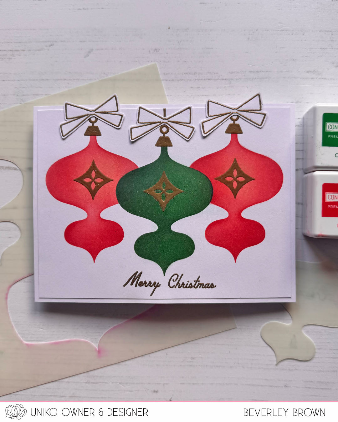 Mid Century Modern Baubles Stencil & Mask