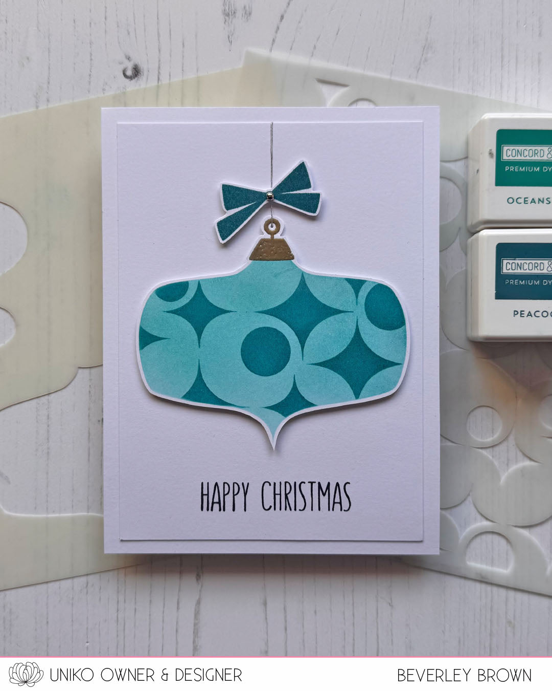 Mid Century Modern Baubles Stencil & Mask