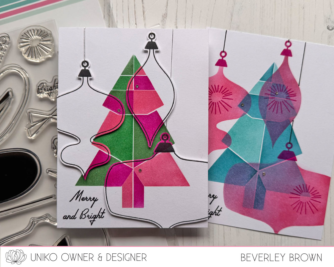 Mid Century Modern Baubles Stencil & Mask