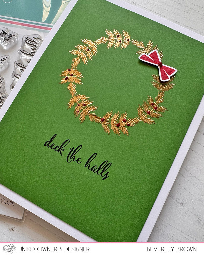 Rustic Wreath Clear Stamp Set