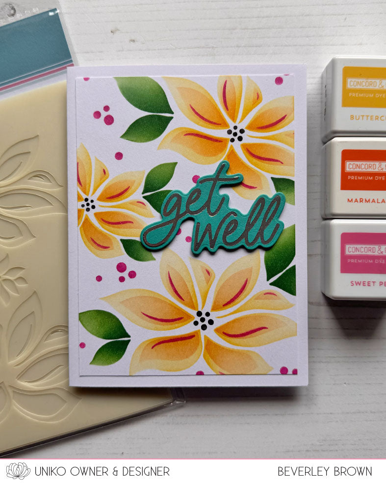 Stencil - Layering Modern Poinsettias