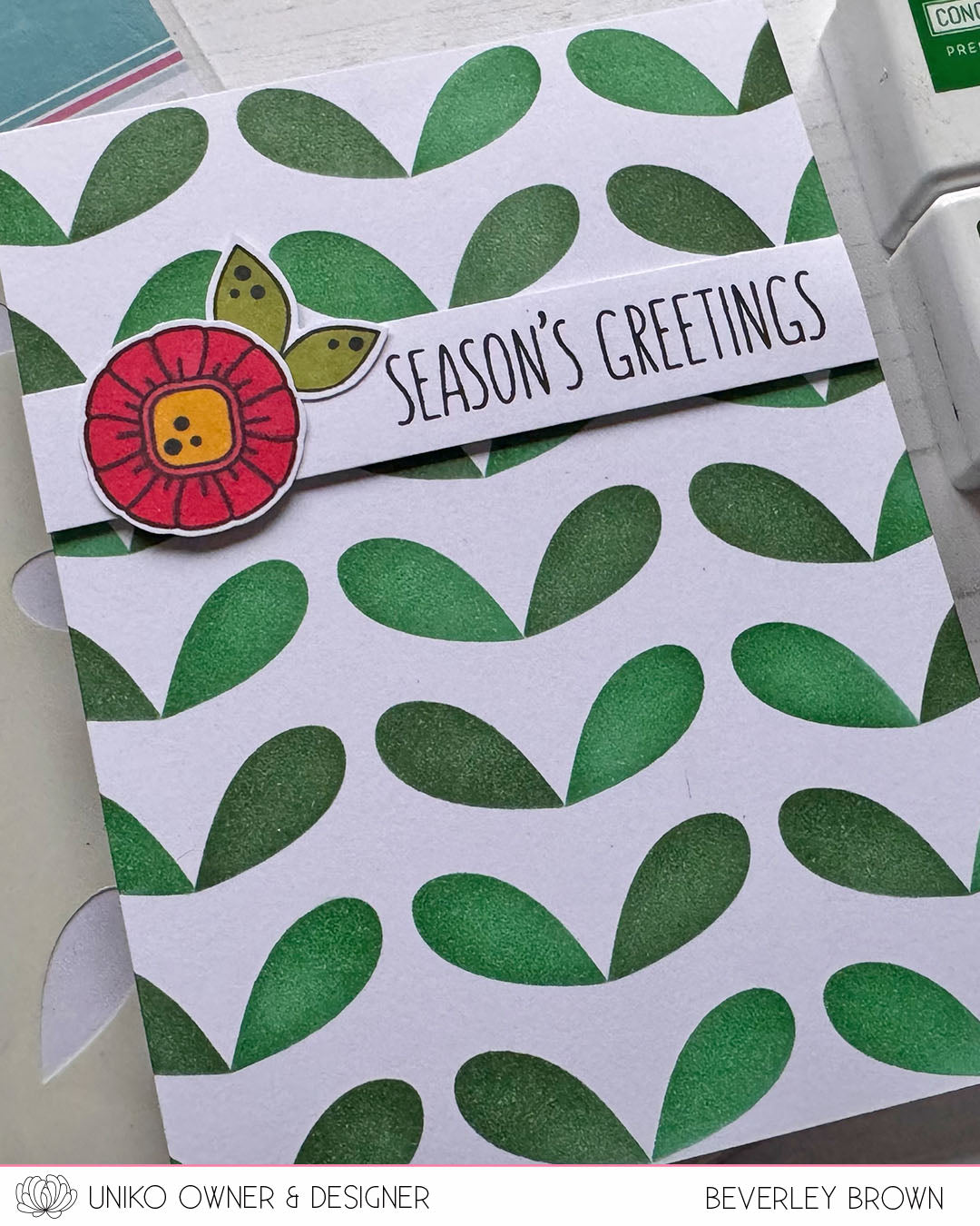 Stencil - Ink & Flip Mid Century Leaves