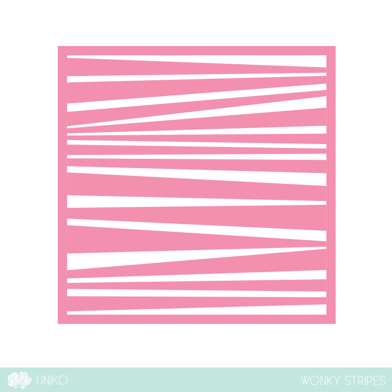Stencil - Wonky Stripes